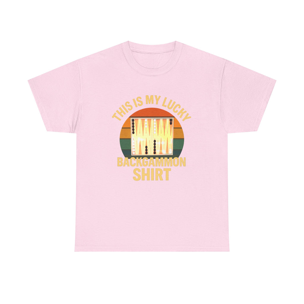 This Is My Lucky Backgammon Shirt Tee — Retro Backgammon Player T-Shirt