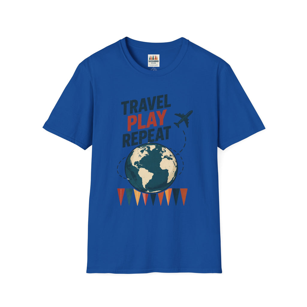 Travel Play Repeat T-Shirt – Backgammon