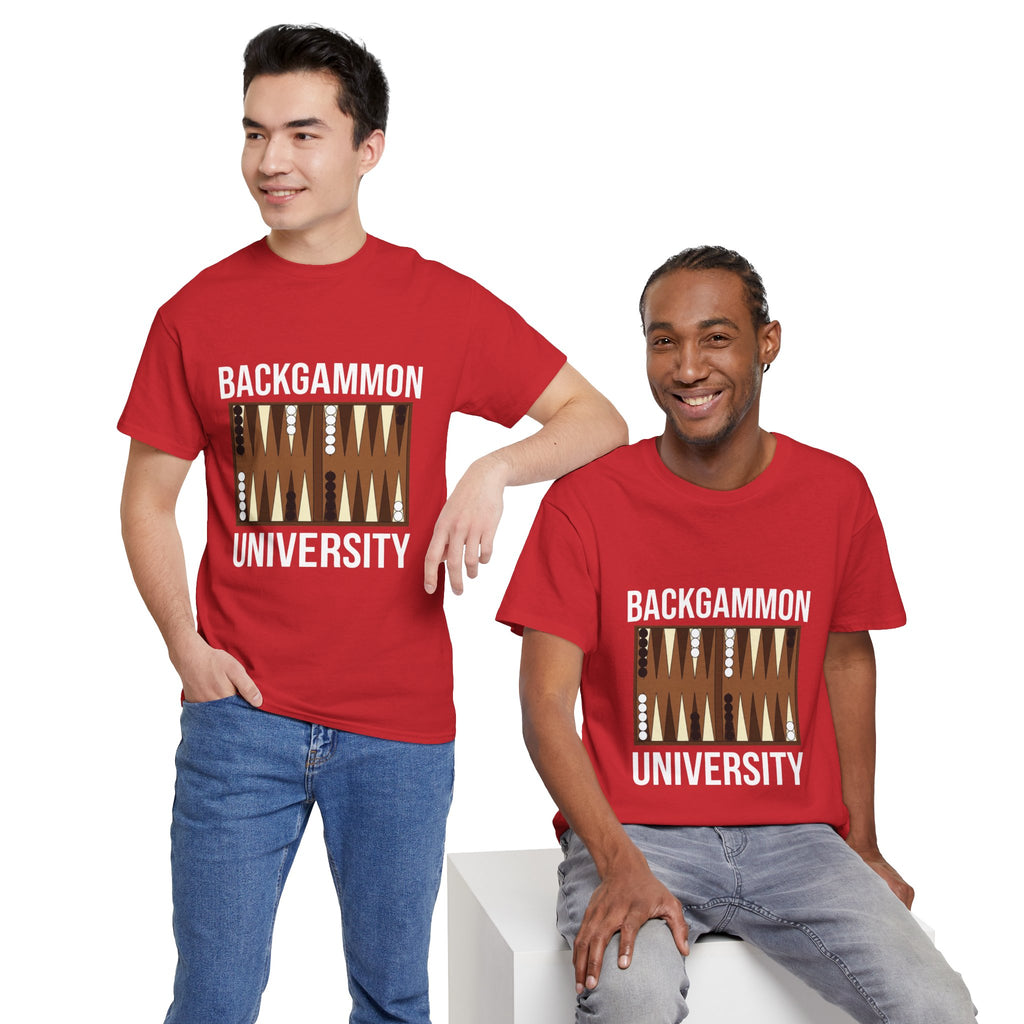Backgammon University T-Shirt | Retro Game Pattern Tee