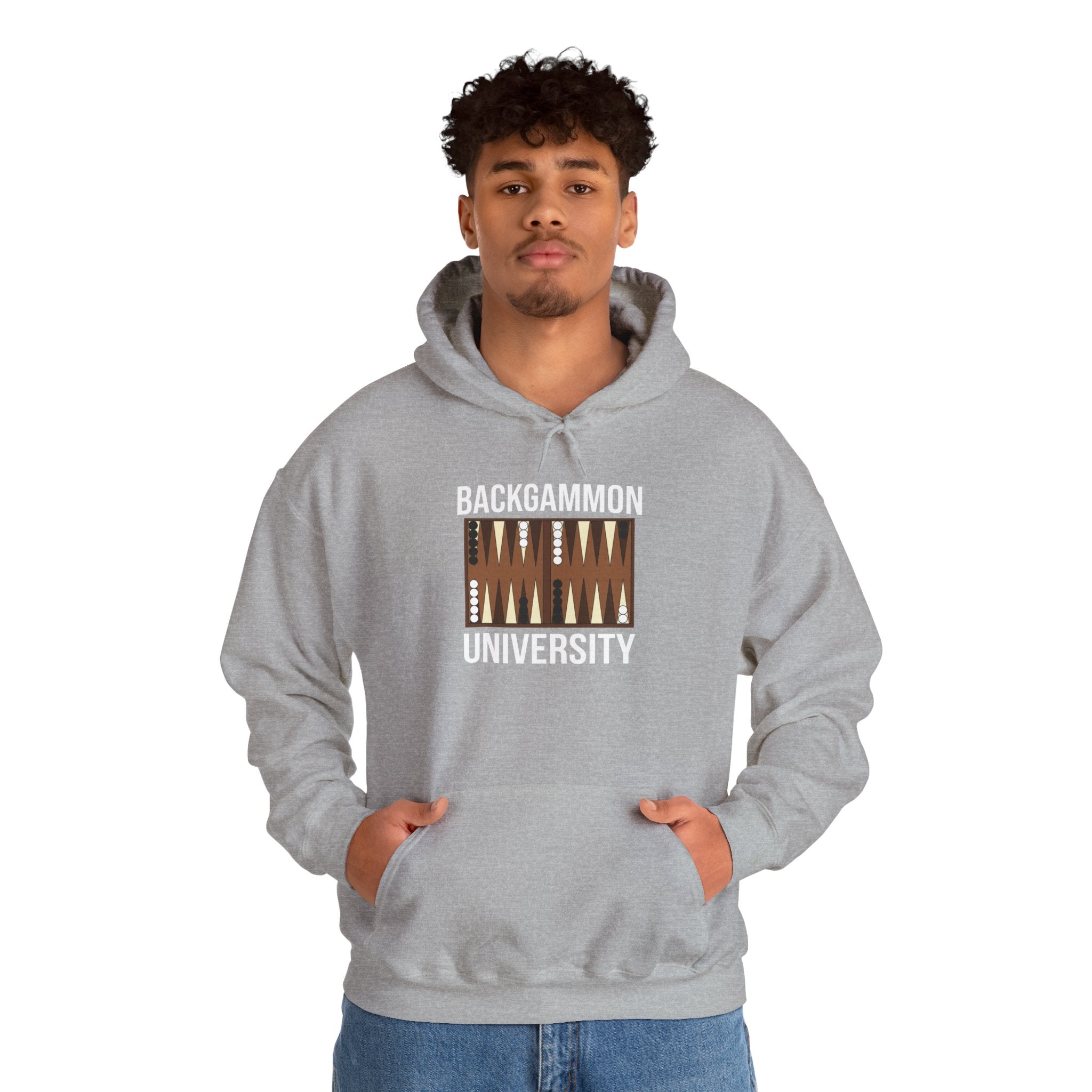 Backgammon University Unisex Heavy Blend™ Hooded Sweatshirt