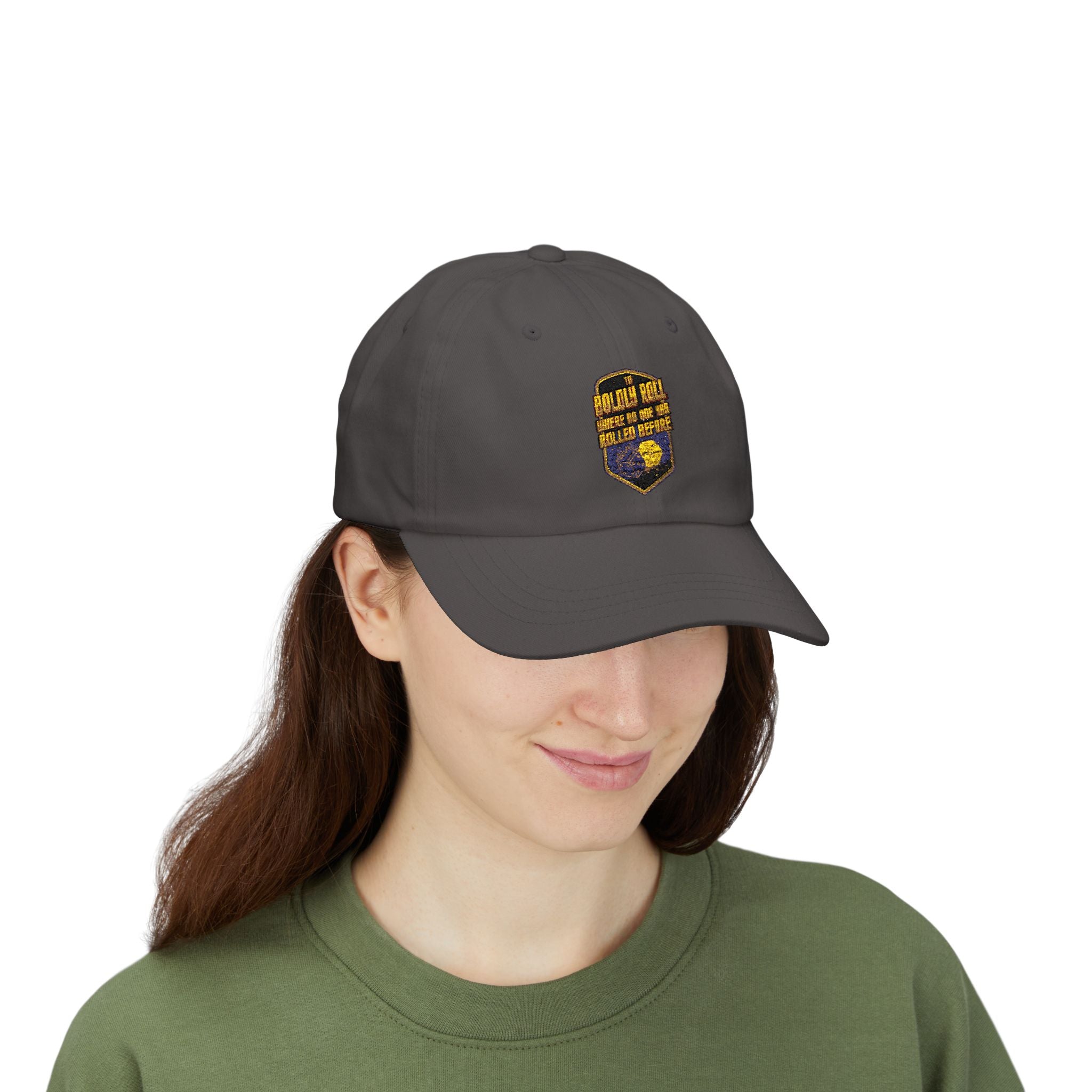 To  Boldly Roll Where No One Has Rolled Before Baseball Hat