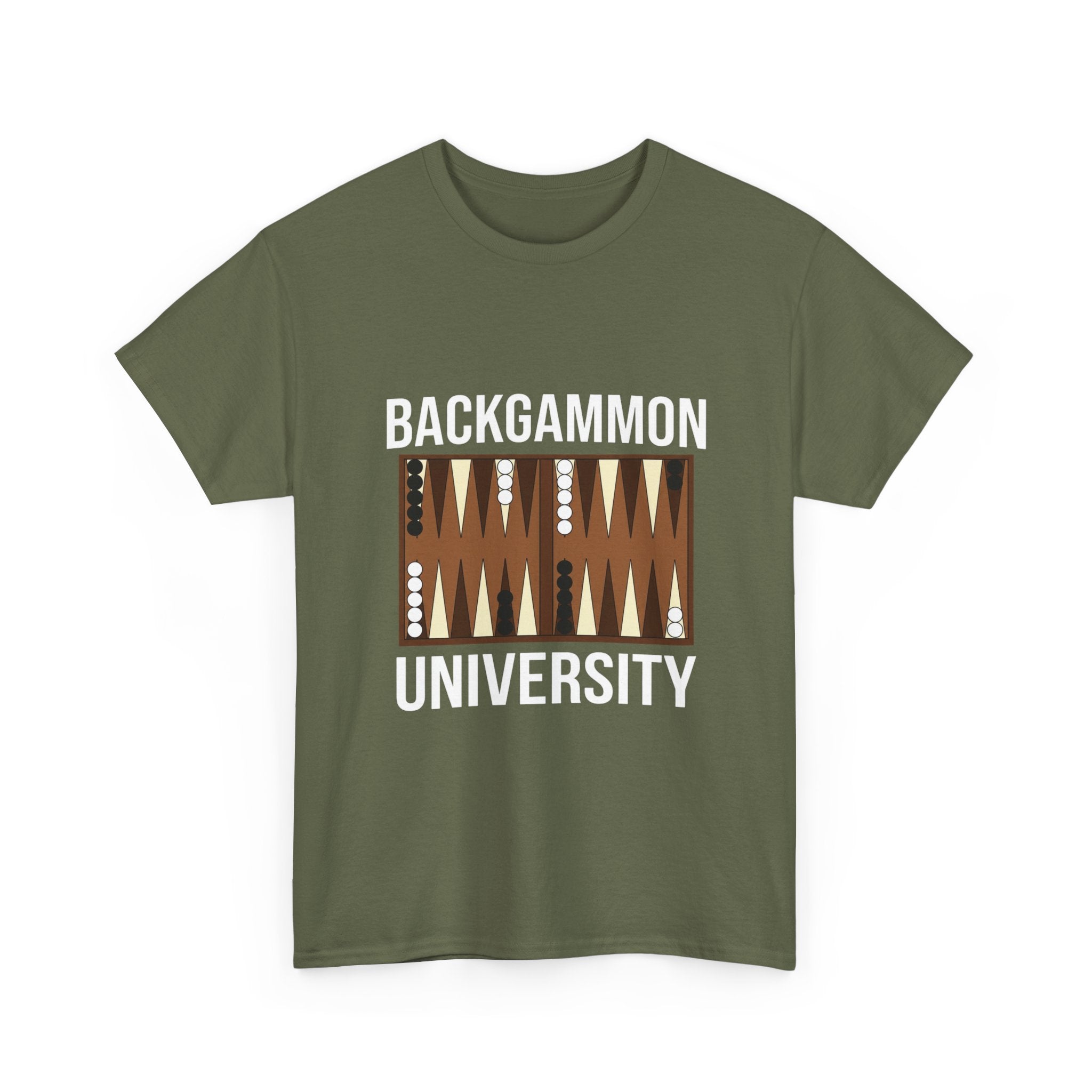 Backgammon University T-Shirt | Retro Game Pattern Tee