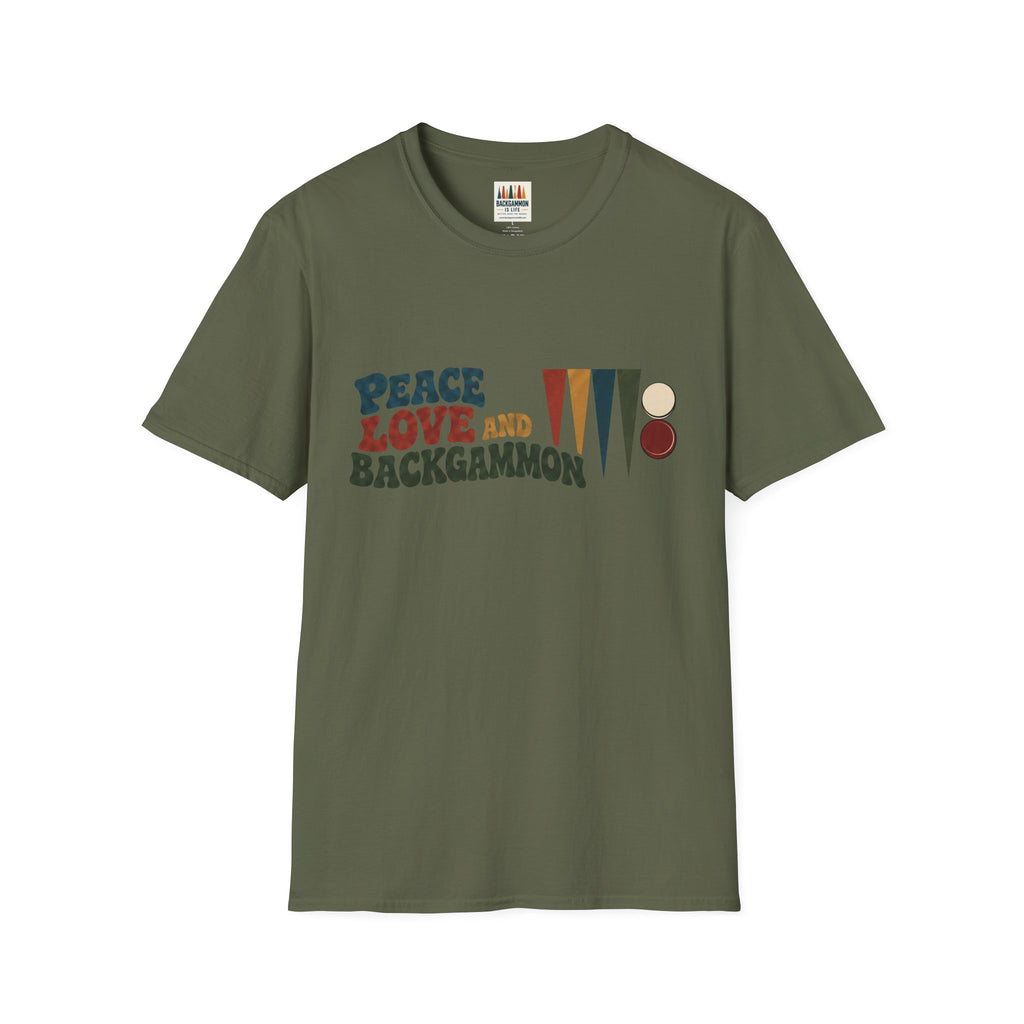 Peace, Love and Backgammon T-Shirt