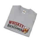 Whiskey and Backgammon T-Shirt — Vintage Bar Game Tee