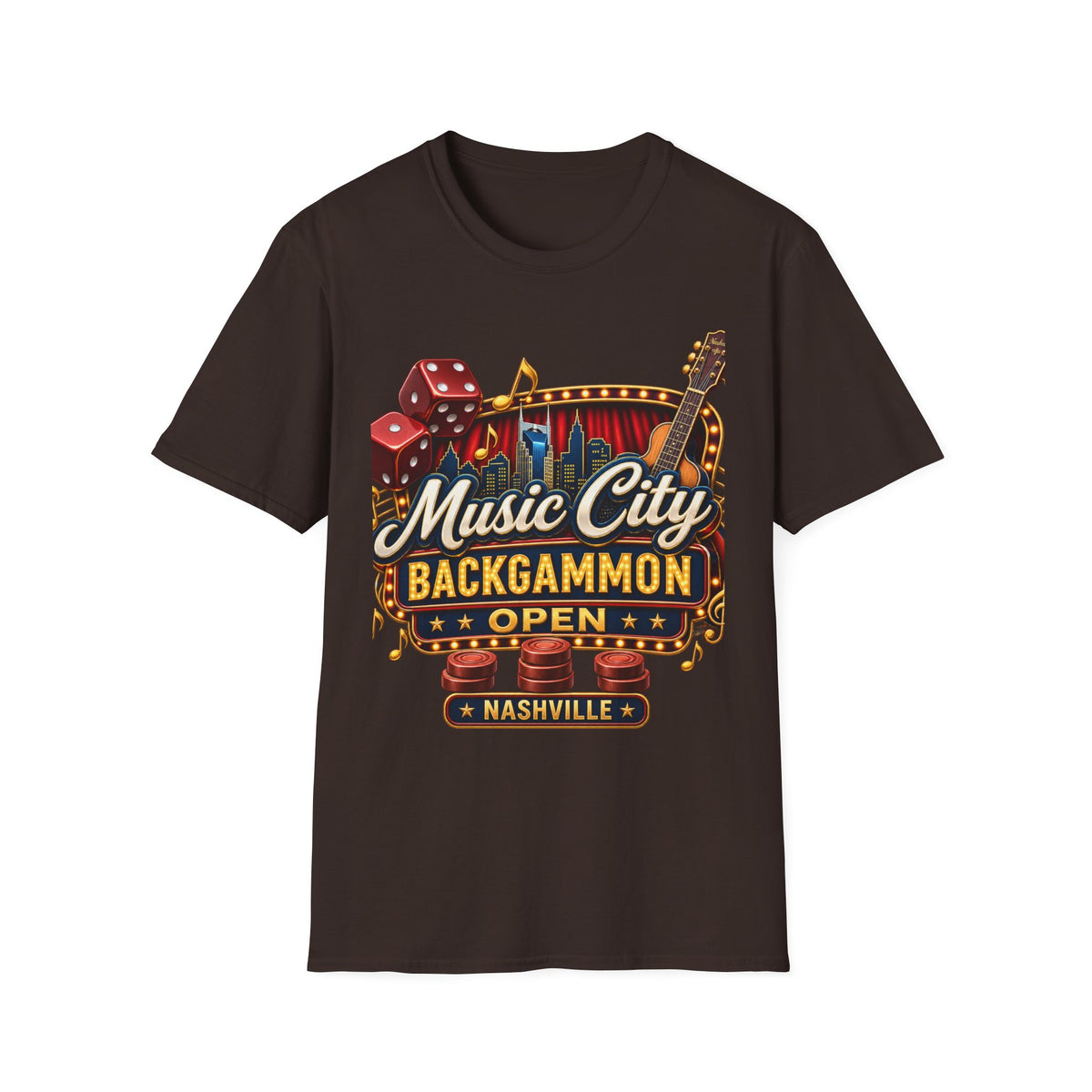 Music City Backgammon Open Nashville T-Shirt