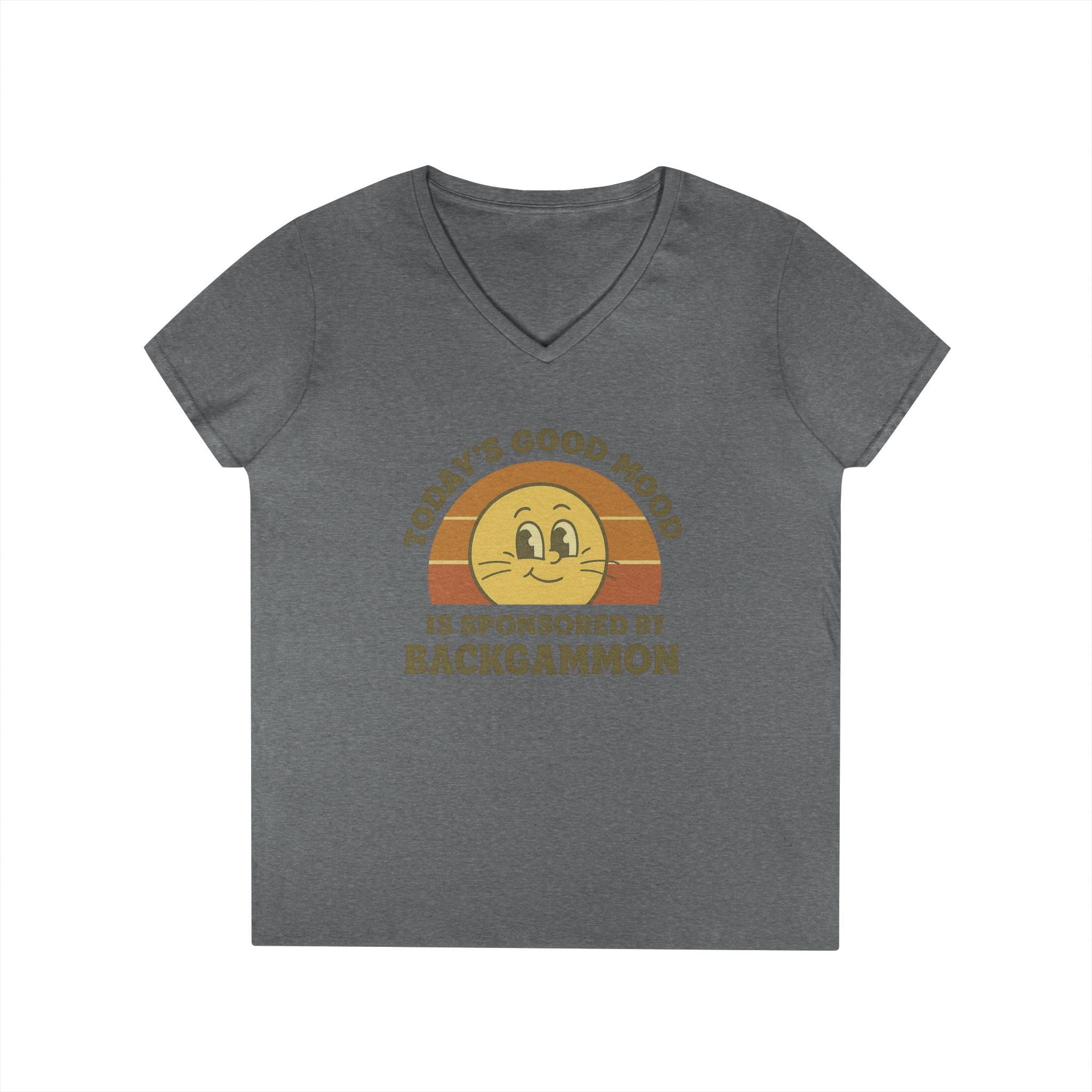Today’s Good Mood Is Sponsored By Backgammon Ladies' V-Neck T-Shirt