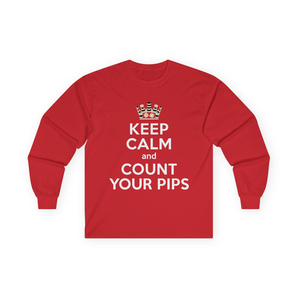 Keep Calm and Count Your Pips Long Sleeve Tee | Trading Forex Humor