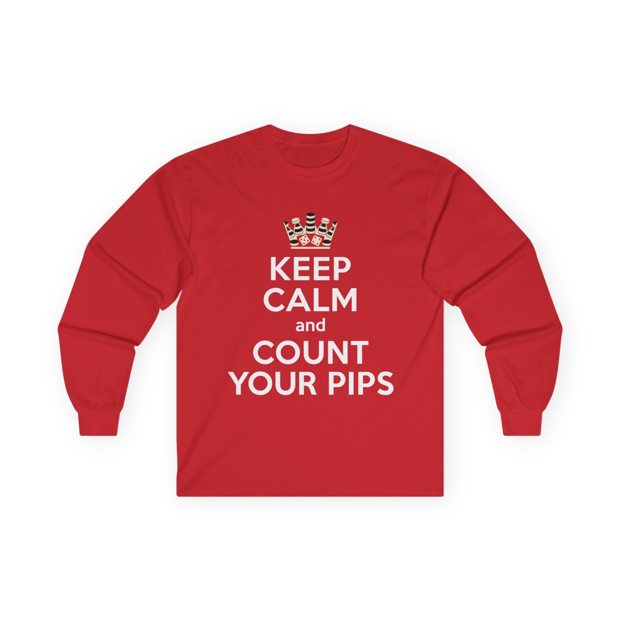 Keep Calm and Count Your Pips Long Sleeve Tee | Trading Forex Humor