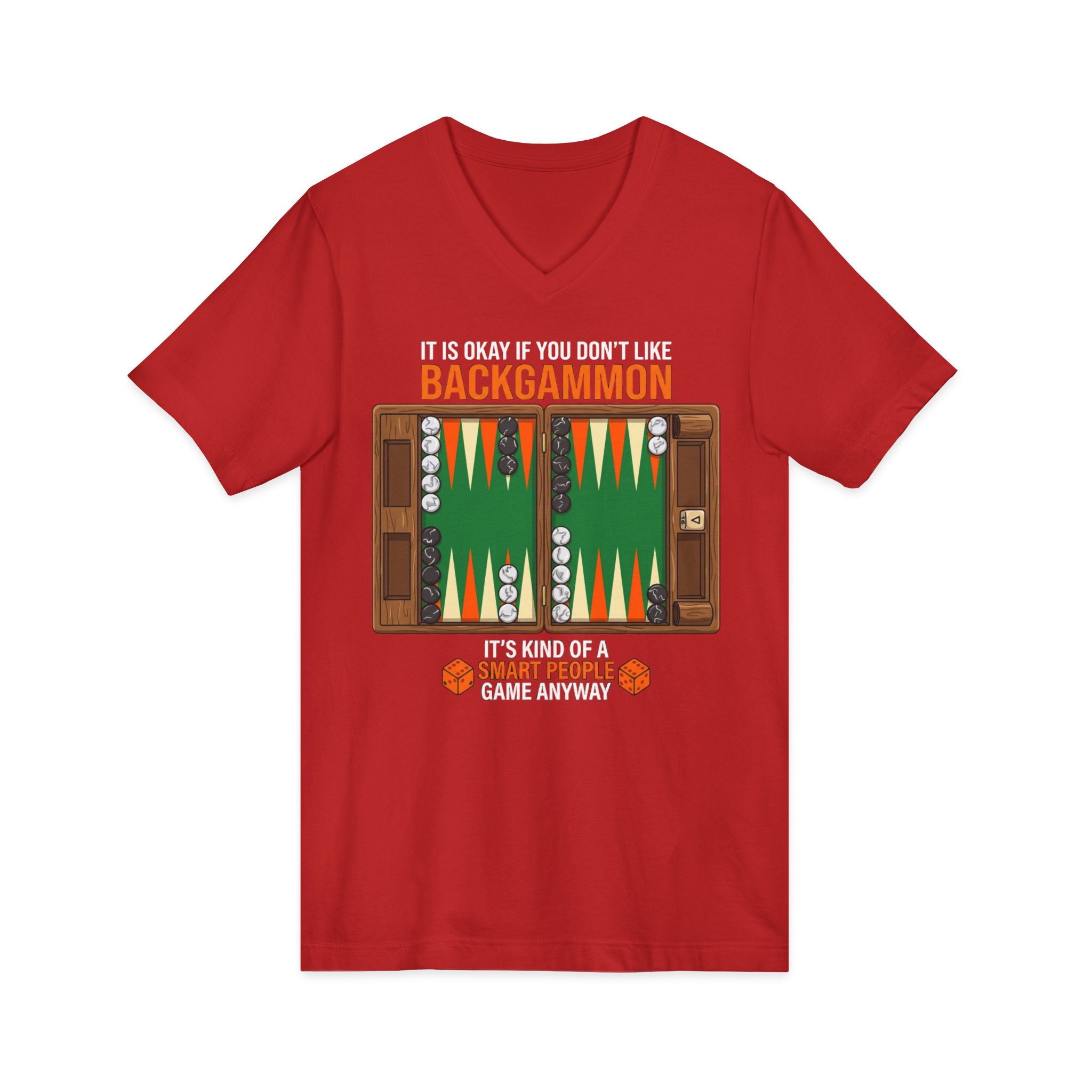 It's Okay If You Don't Like Backgammon Board V-Neck Tee