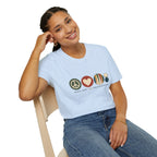 Peace Love and Backgammon 2 T-Shirt