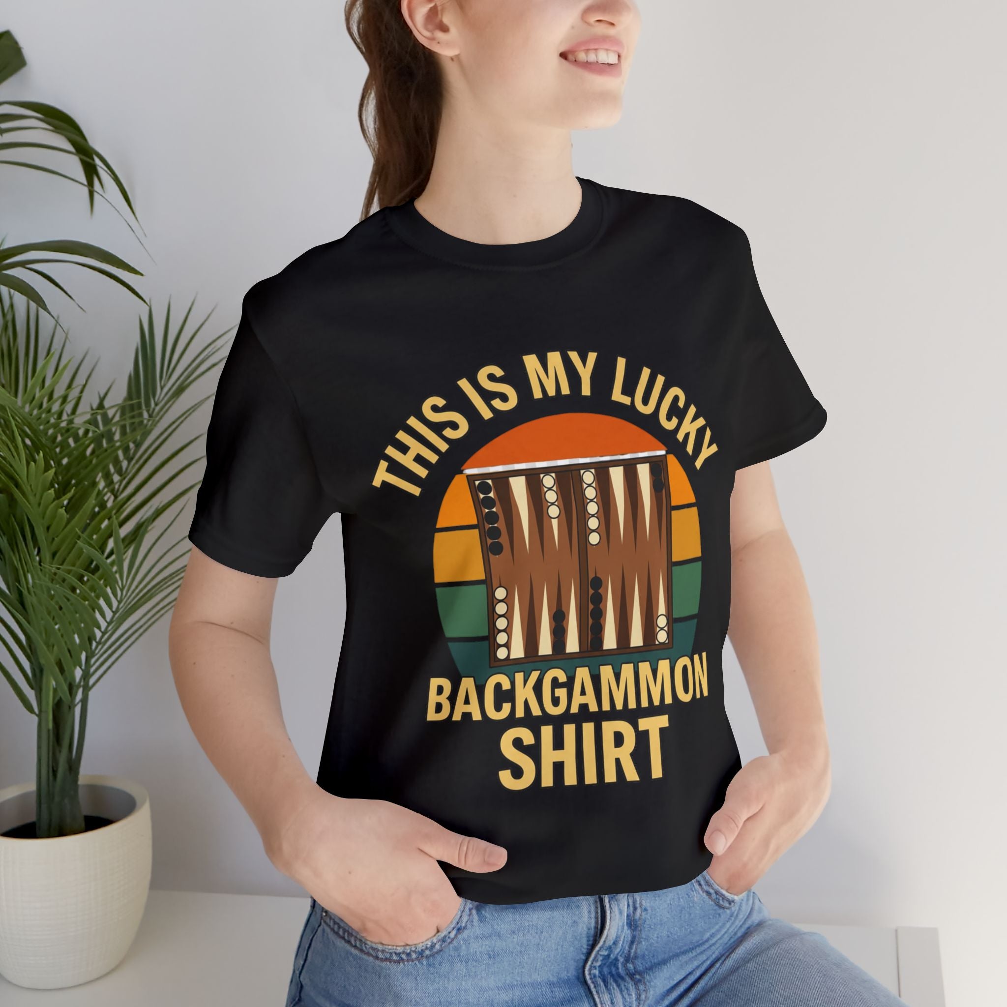 This Is My Lucky Backgammon Shirt Unisex Jersey T-shirt