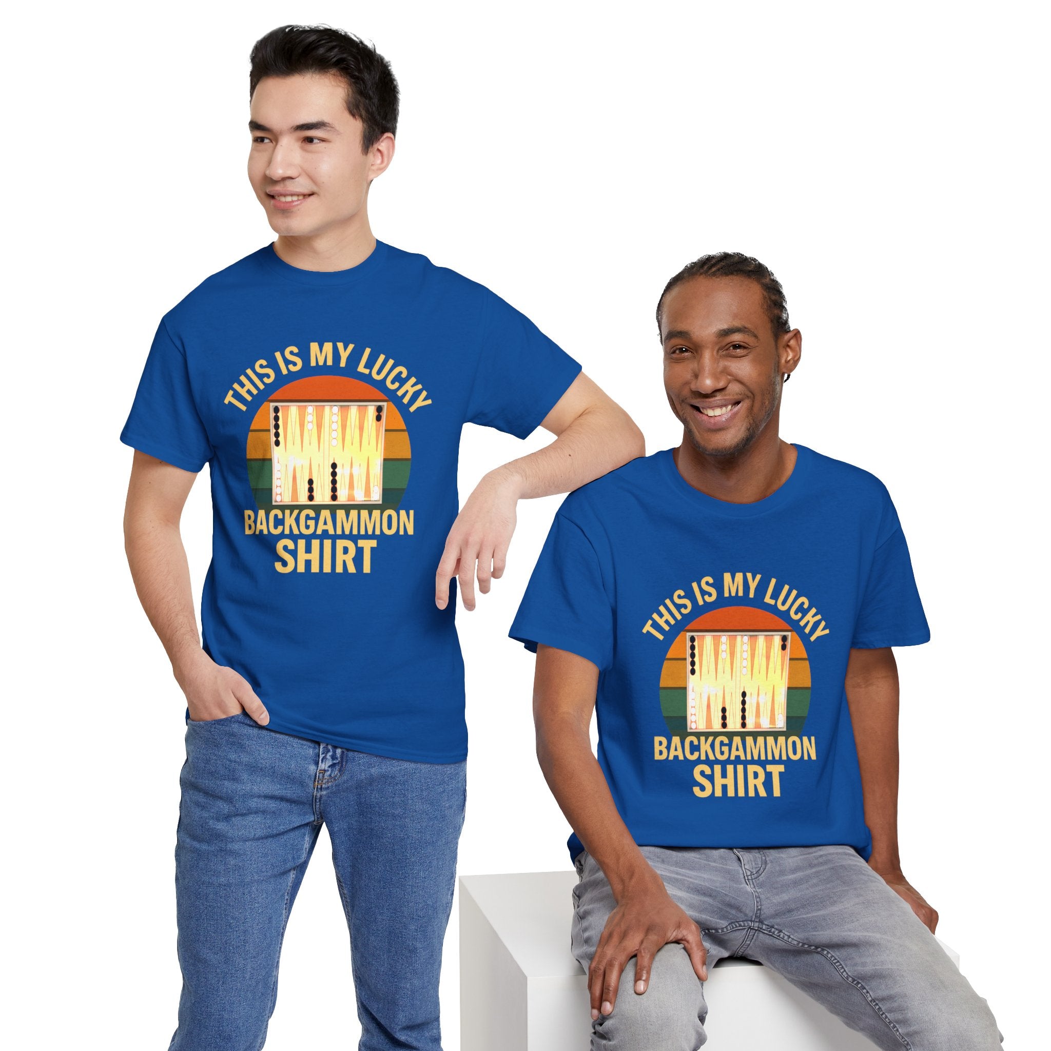 This Is My Lucky Backgammon Shirt Tee — Retro Backgammon Player T-Shirt