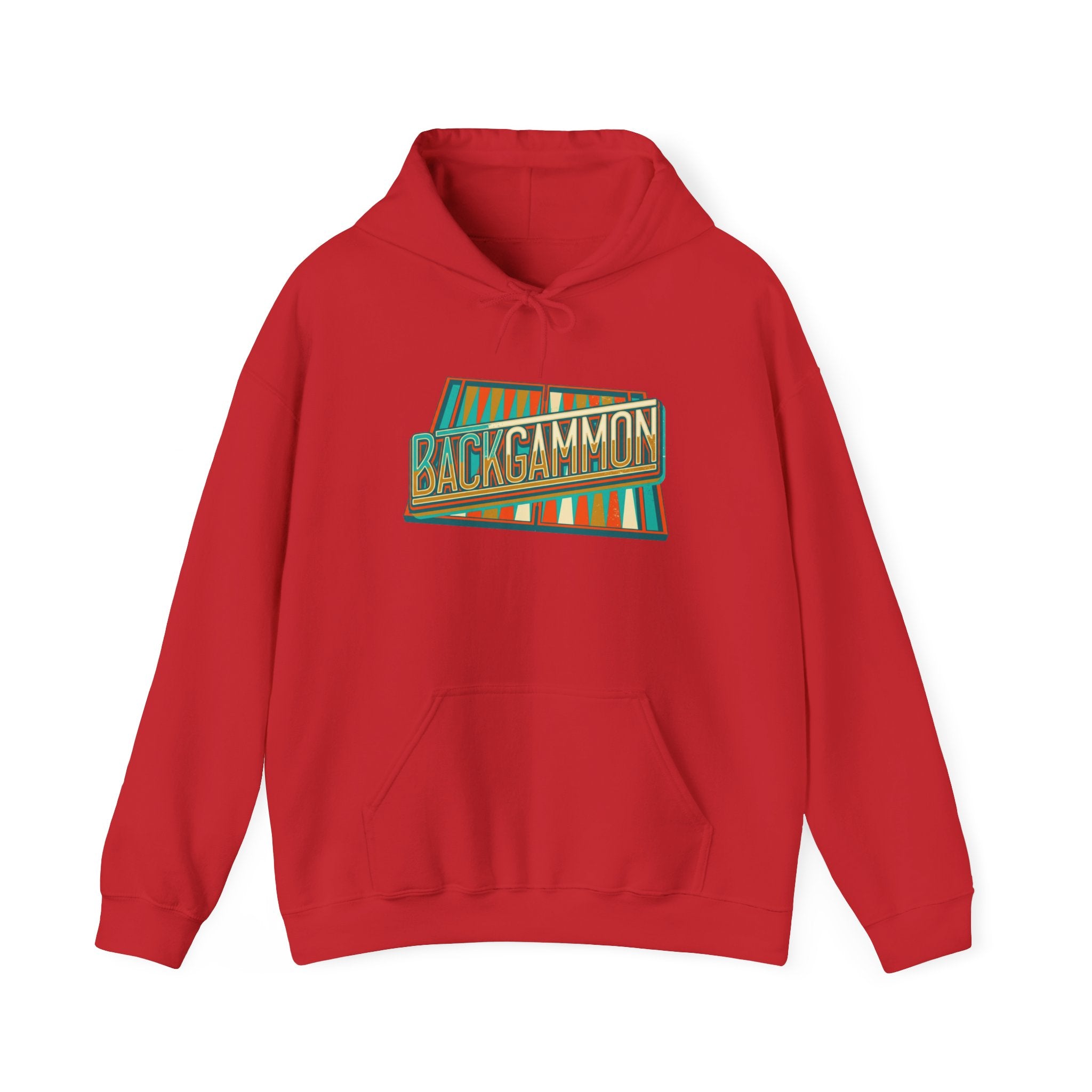 Backgammon Retro Unisex Heavy Blend™ Hooded Sweatshirt – Vintage Board Game Pullover for Players & Fans