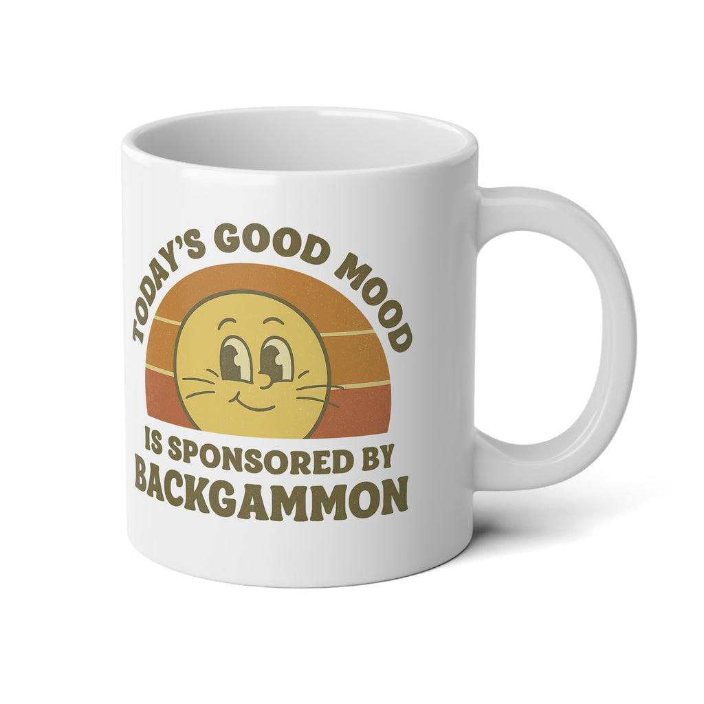 Today's Good Mood Is Sponsored By Backgammon Jumbo Mug, 20oz
