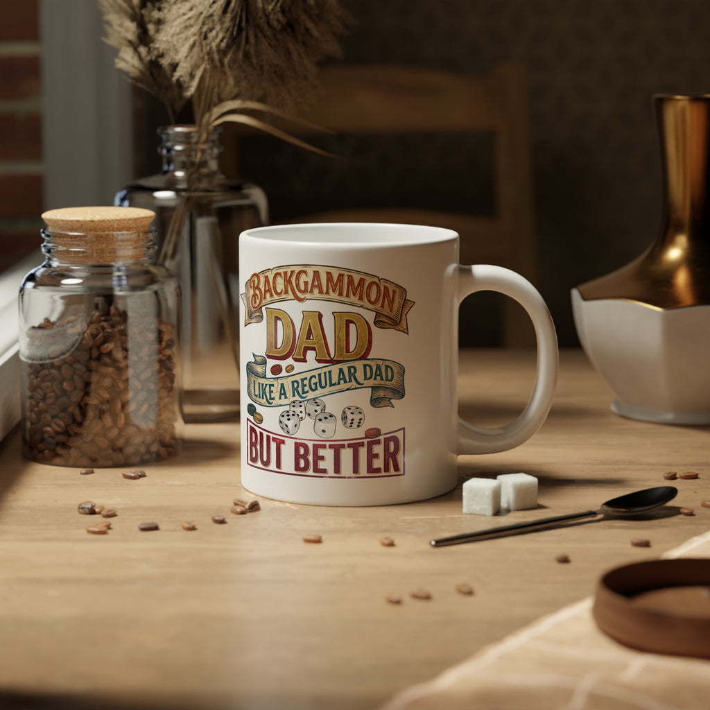 Backgammon Dad "Like a Regular Dad But Better" Jumbo Mug, 20oz