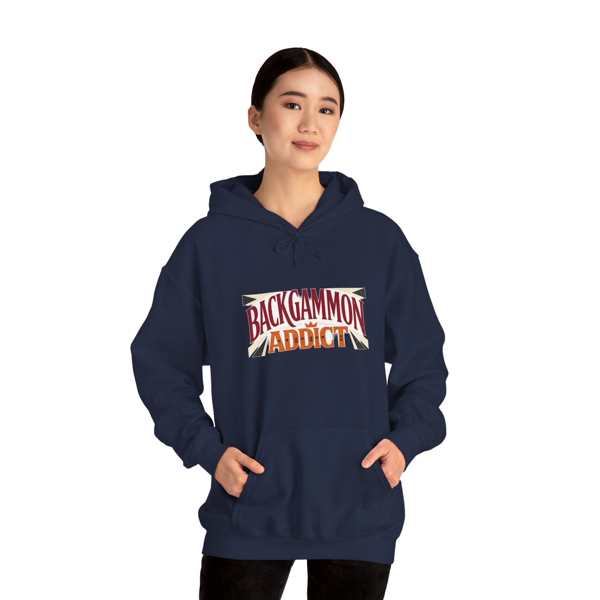 Backgammon Addict Hoodie — Graphic Backgammon Player Pullover
