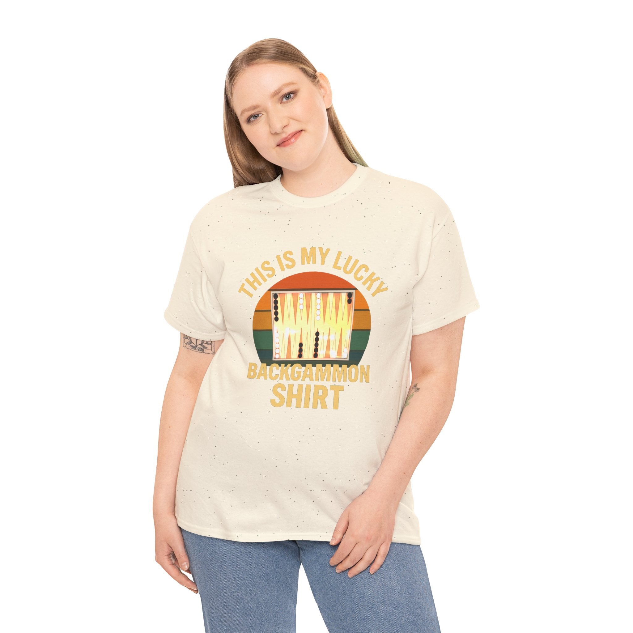 This Is My Lucky Backgammon Shirt Tee — Retro Backgammon Player T-Shirt