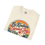 Backgammon T-Shirt — “Be Kindness Spread Joy Play Backgammon 2” Retro Graphic Tee