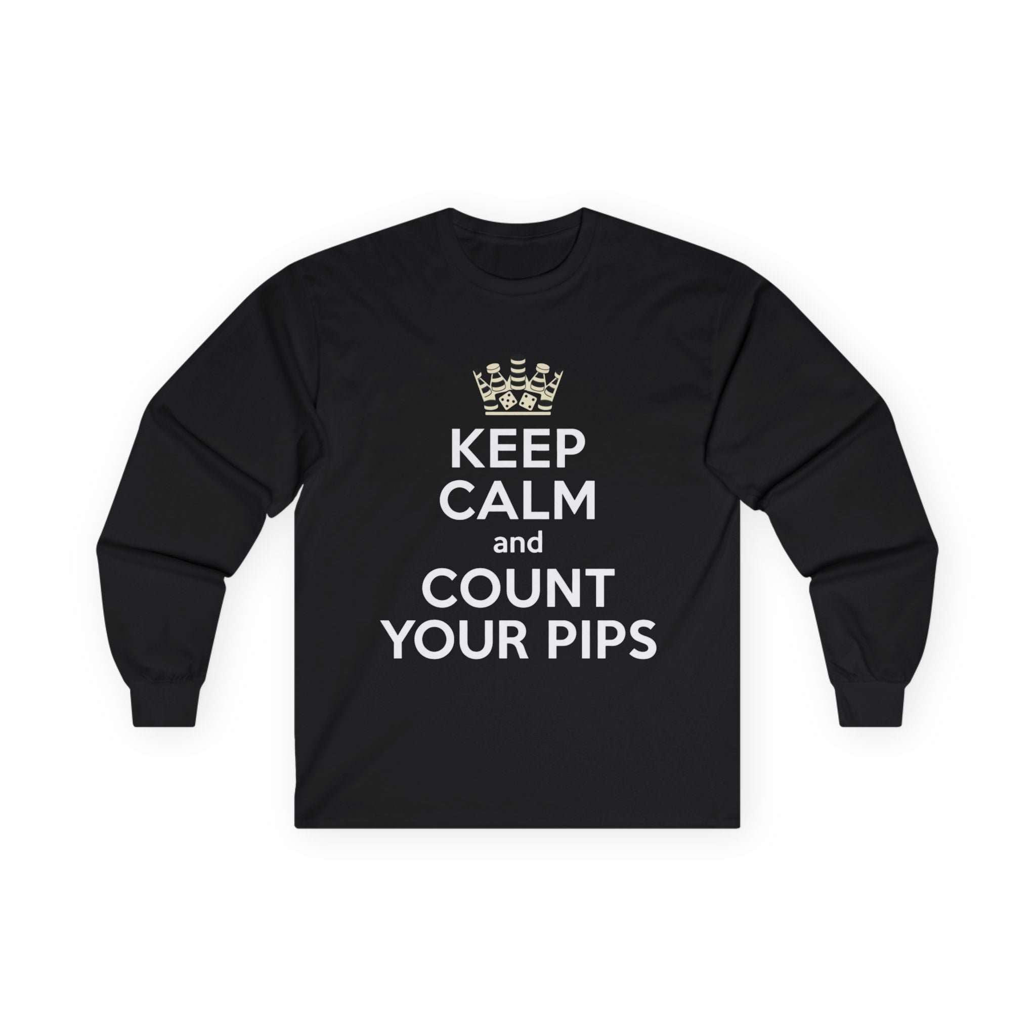 Keep Calm and Count Your Pips Long Sleeve Tee | Trading Forex Humor