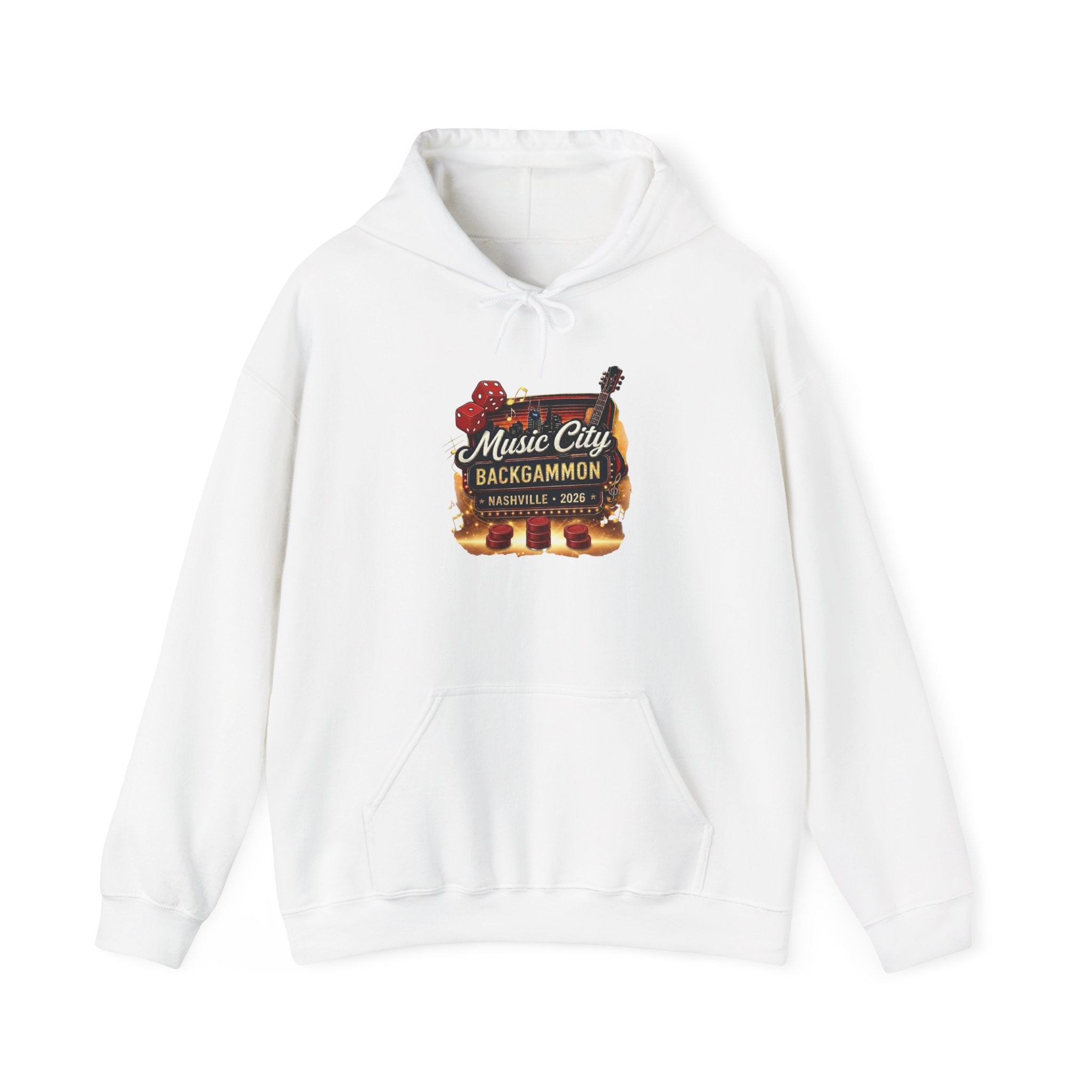 Music City Backgammon Nashville 2026 — Unisex Heavy Blend™ Hooded Sweatshirt