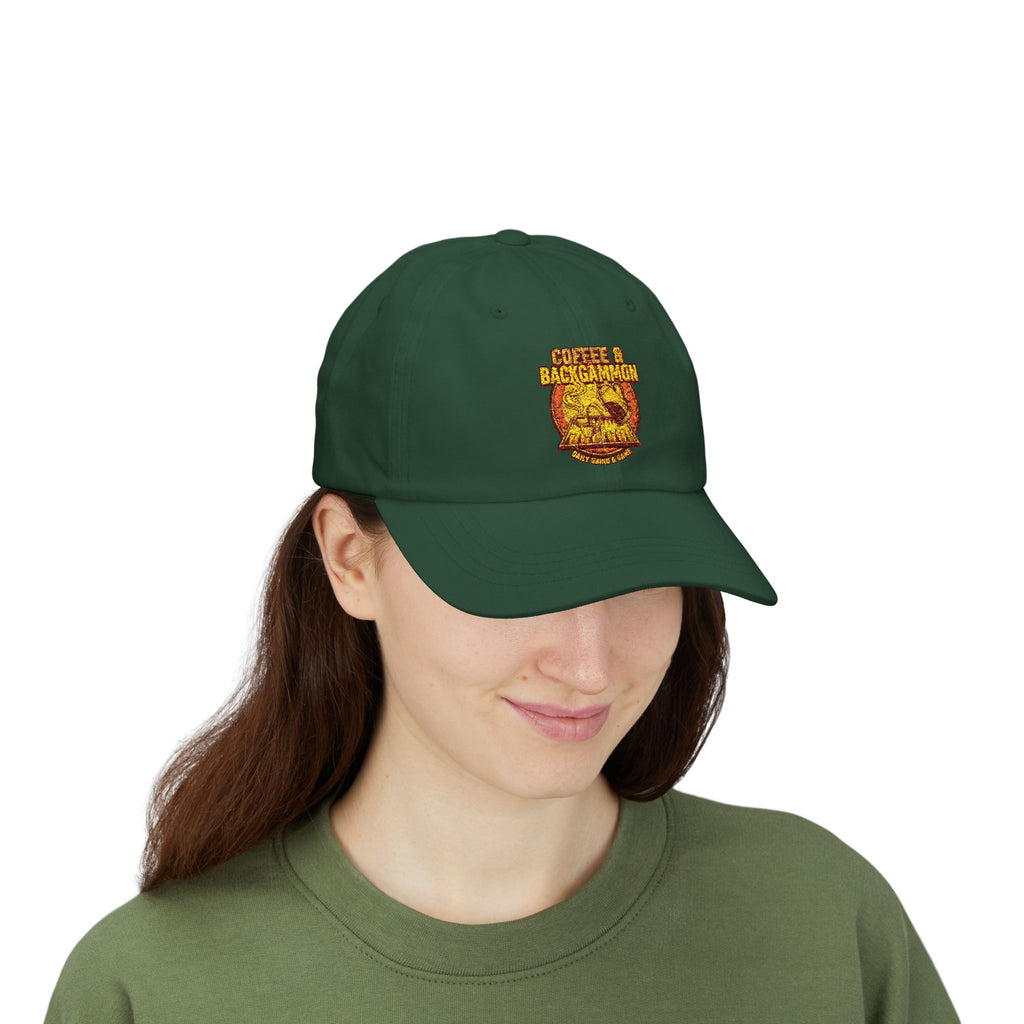 Coffee & Backgammon Cap — Vintage Logo Hat