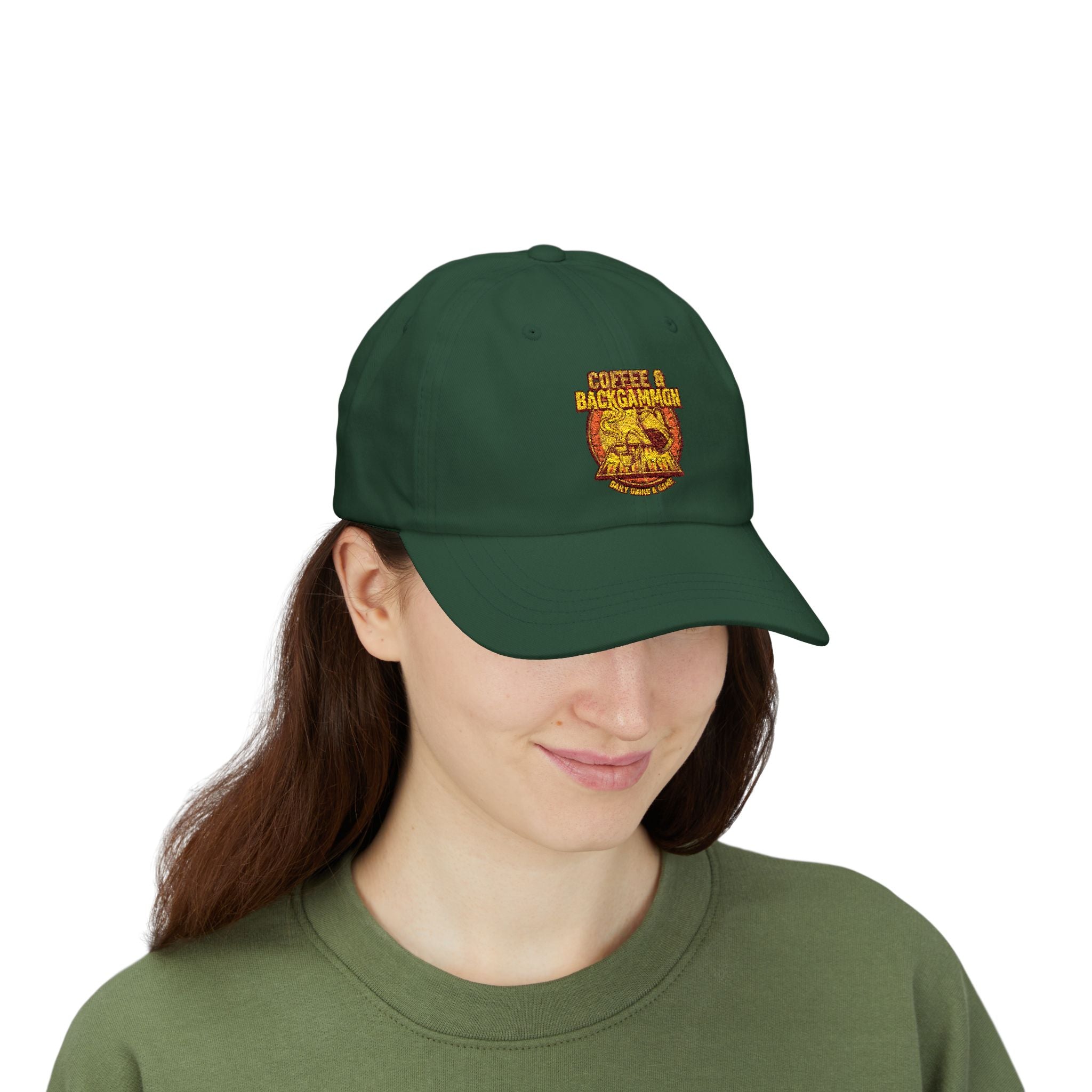 Coffee & Backgammon Cap — Vintage Logo Hat
