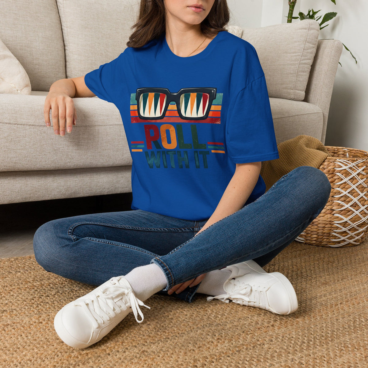 Roll with it 2 T-Shirt — Retro Summer Vibes Graphic Tee