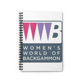 Women's World of Backgammon Spiral Notebook — Logo Ruled Journal for Players & Fans
