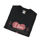 Backgammon Heart T-Shirt — "I Love Backgammon" Casual Tee