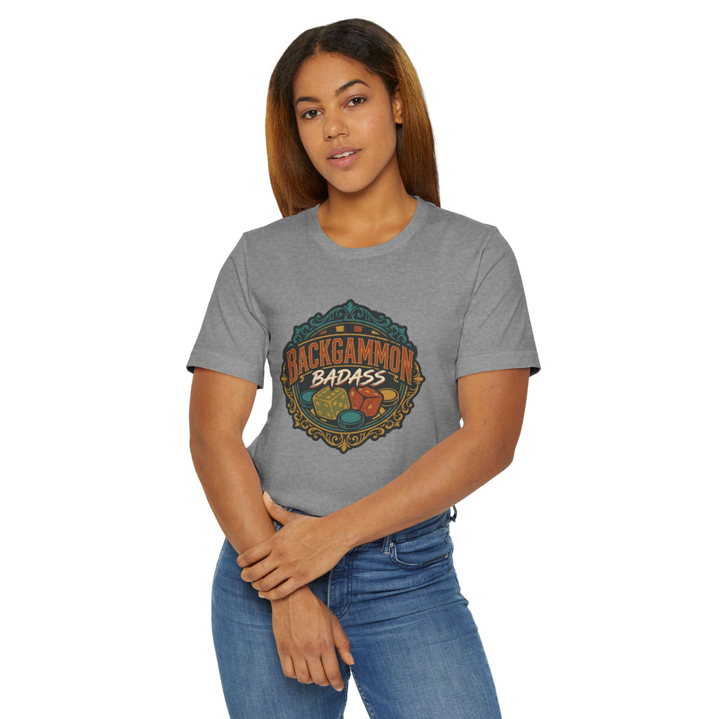 Backgammon Badass Unisex Jersey T-Shirt