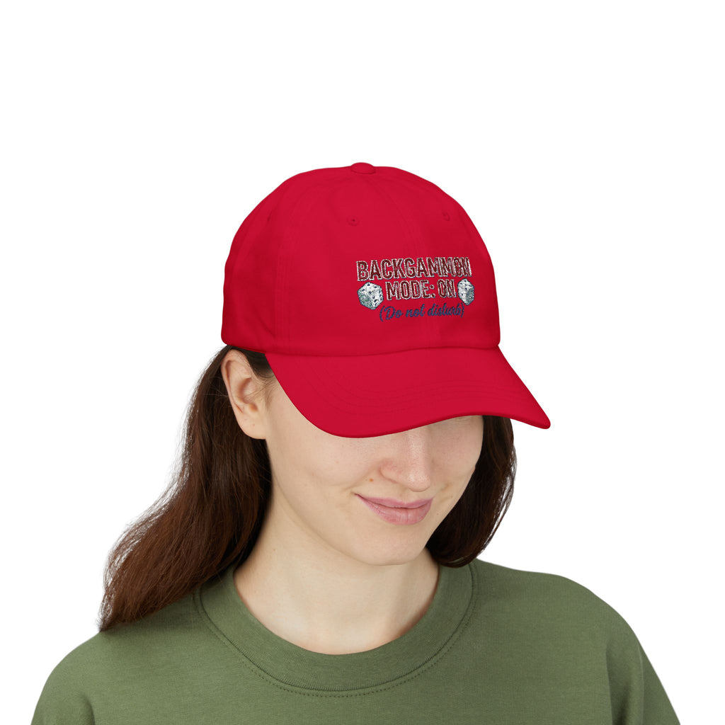 Backgammon Mode: On. Do Not Disturb  Dad Cap – Embroidered Baseball Hat