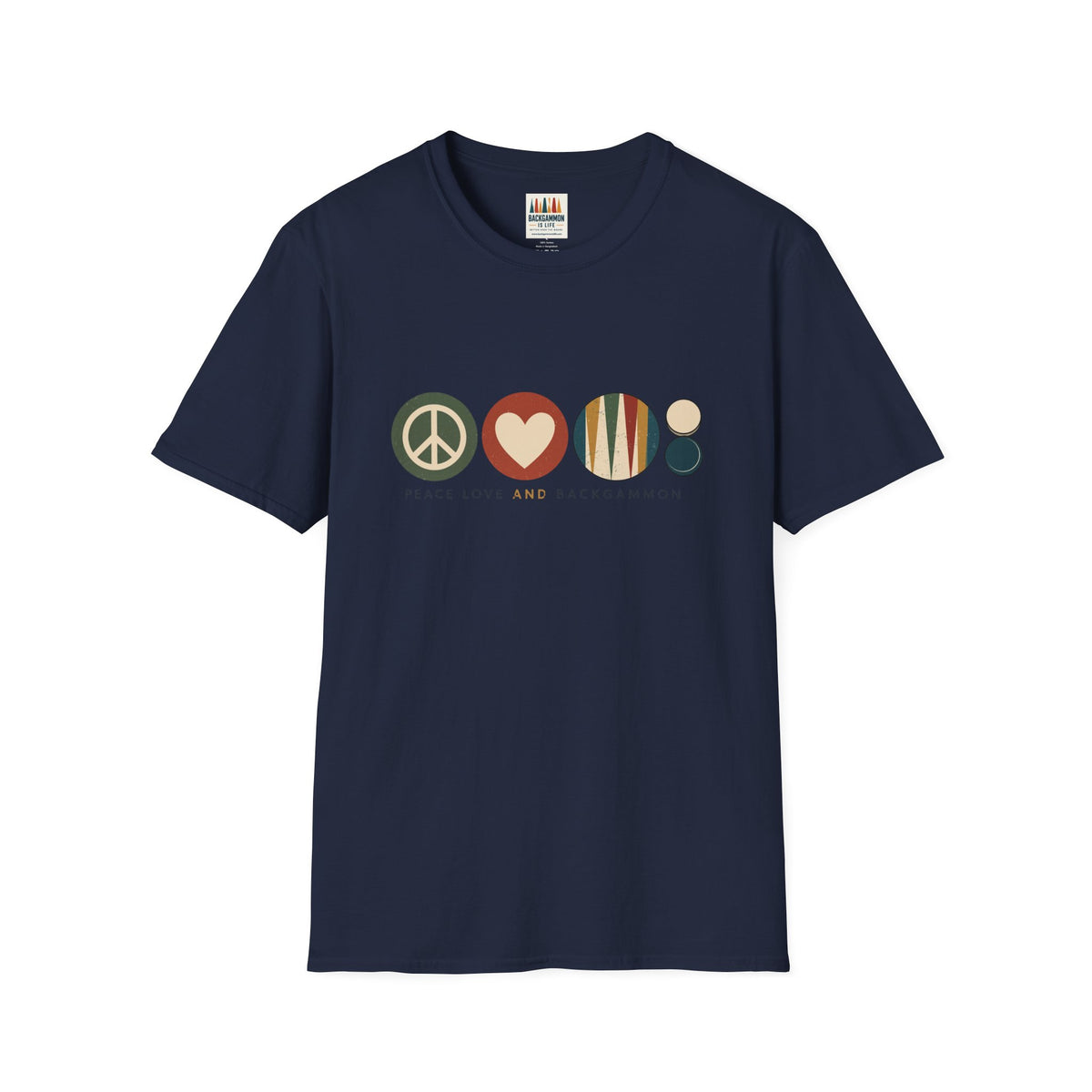 Peace Love and Backgammon 2 T-Shirt