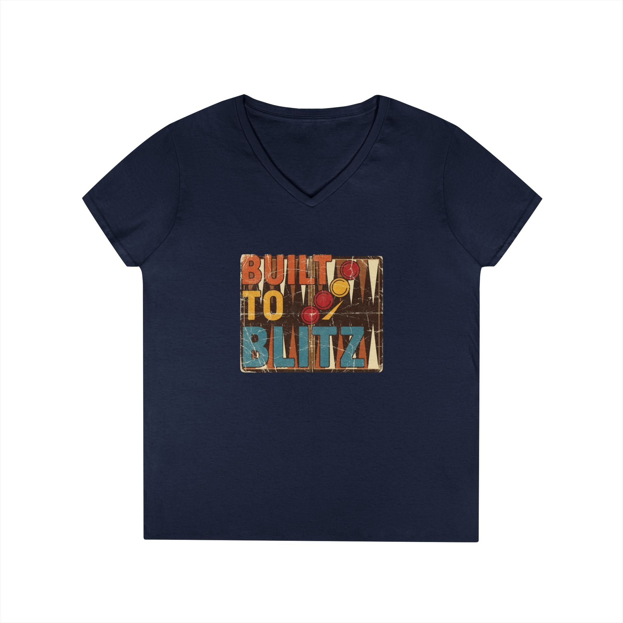 Built To Blitz Ladies' V-Neck T-Shirt