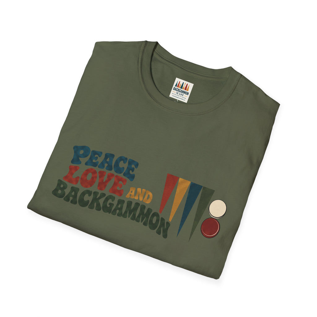 Peace, Love and Backgammon T-Shirt
