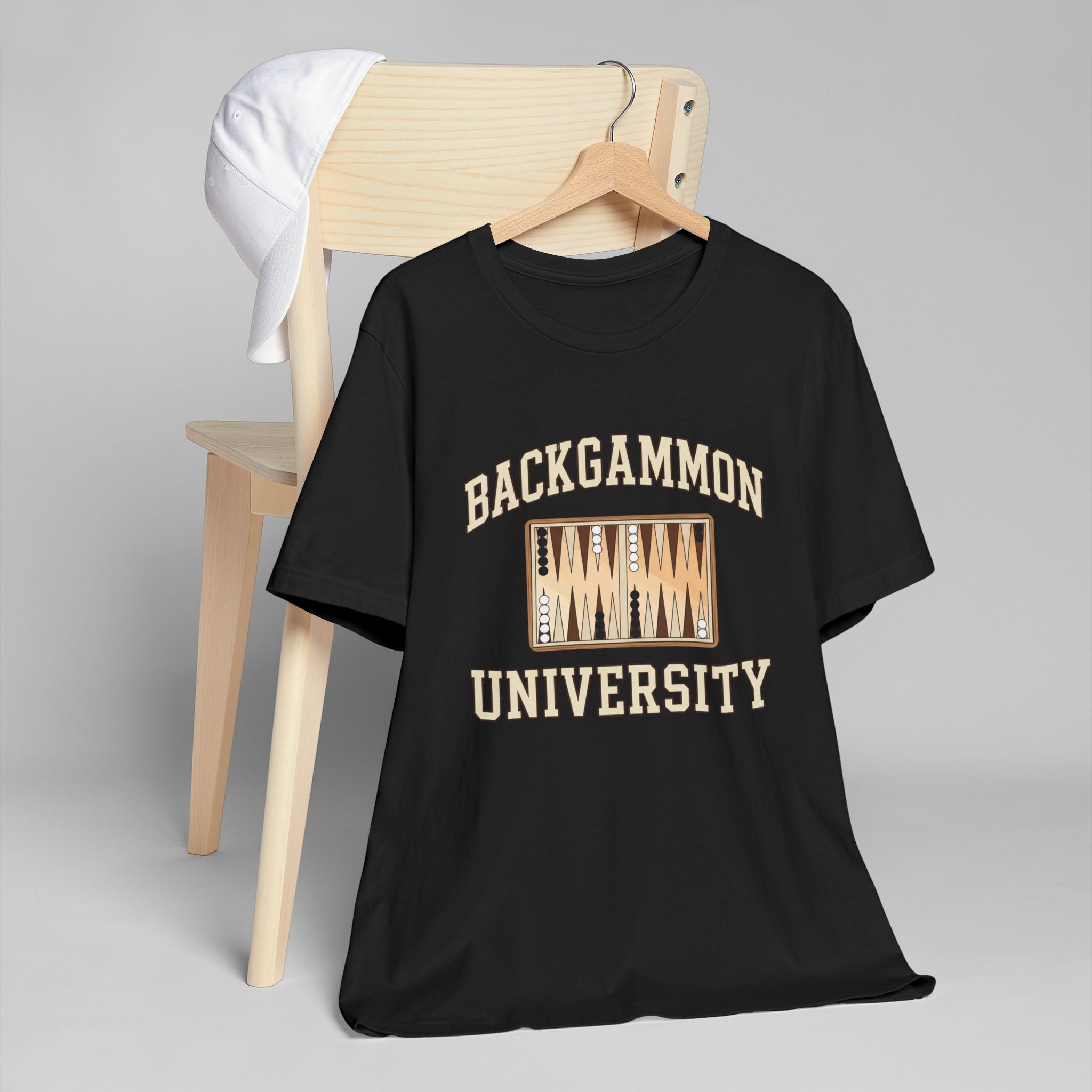 Backgammon University 2 T-Shirt — Vintage Backgammon Board Tee