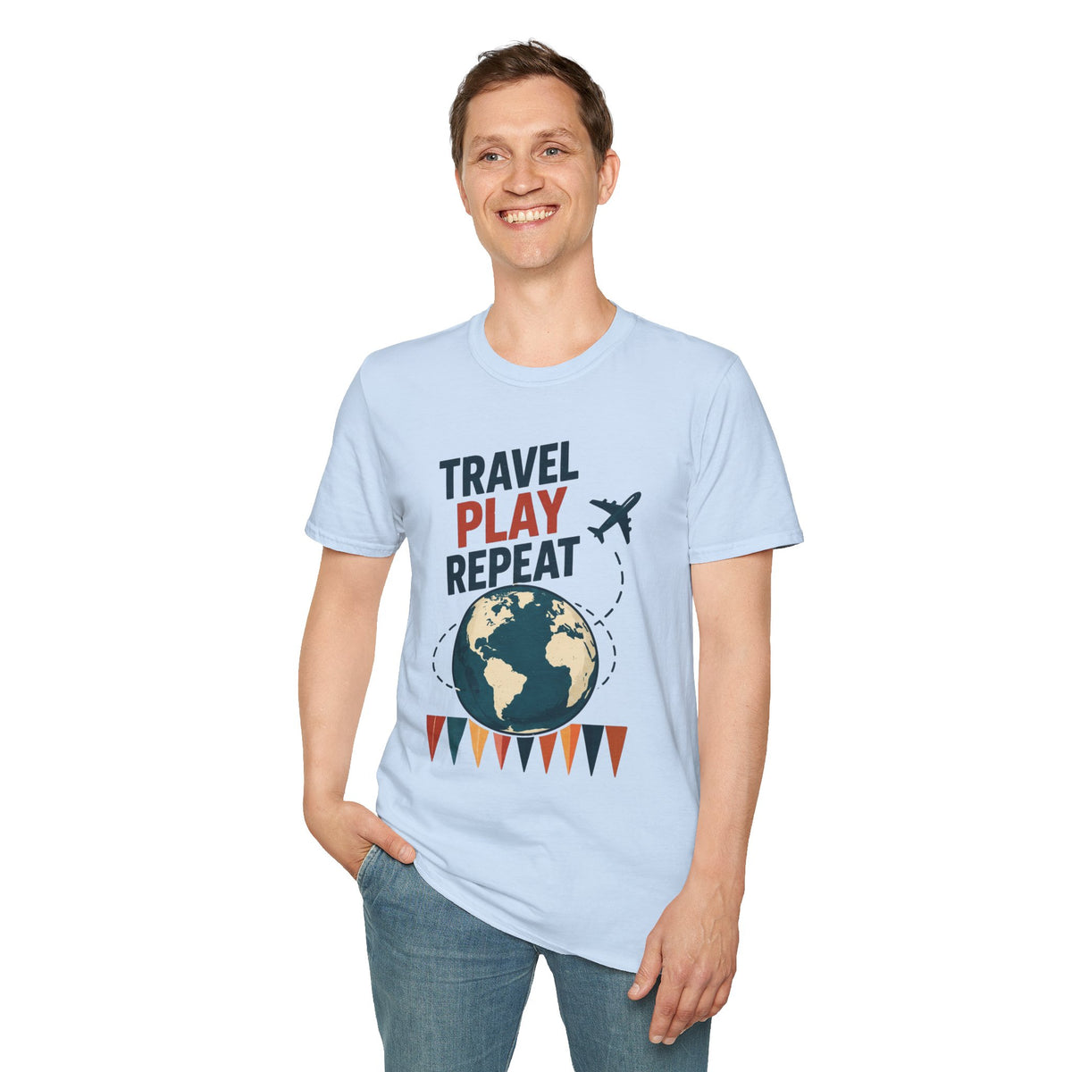 Travel Play Repeat T-Shirt – Backgammon