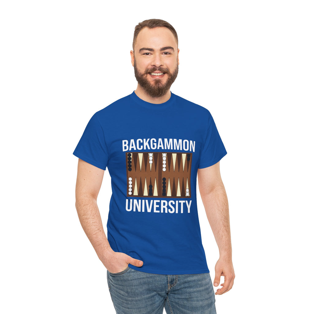 Backgammon University T-Shirt | Retro Game Pattern Tee