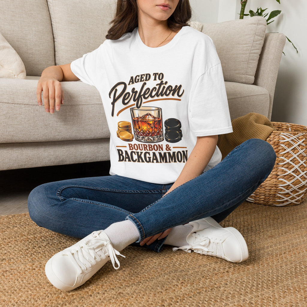 Aged to Perfection – Bourbon & Backgammon T-Shirt
