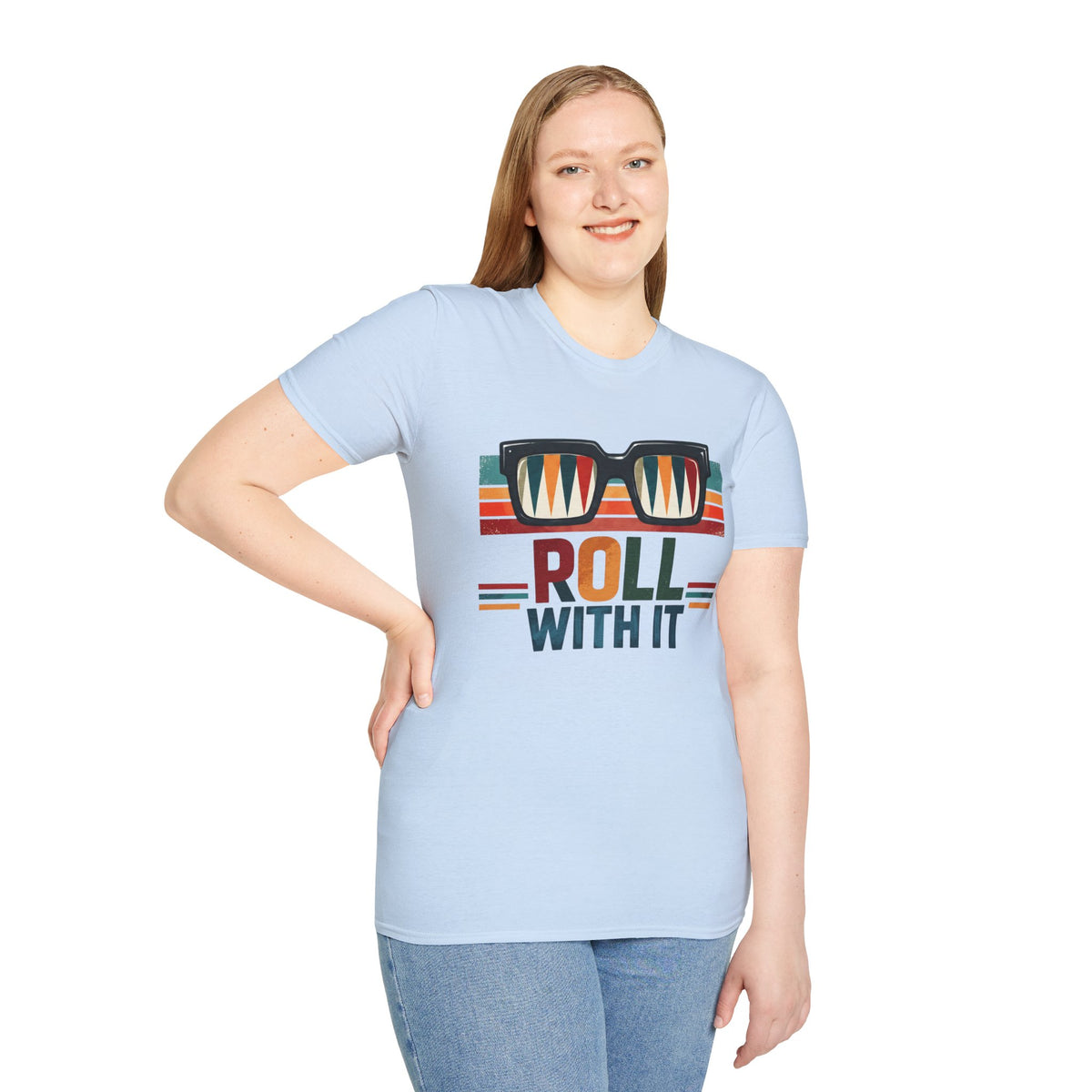 Roll with it 2 T-Shirt — Retro Summer Vibes Graphic Tee