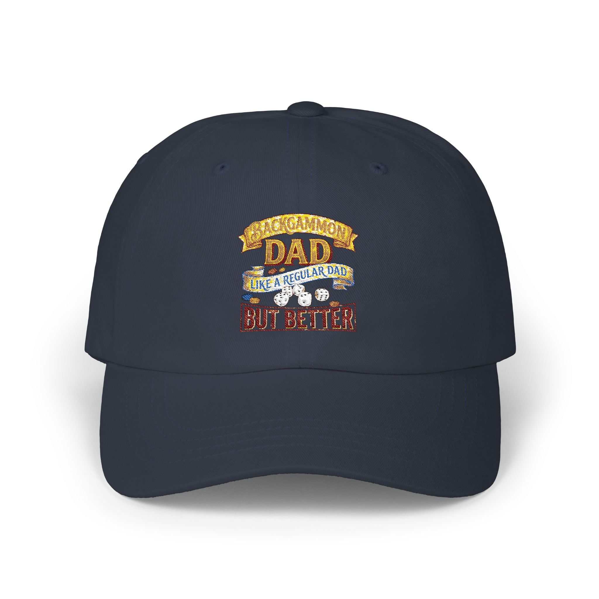 Backgammon Dad "Like a Regular Dad But Better" Embroidered Classic Cap