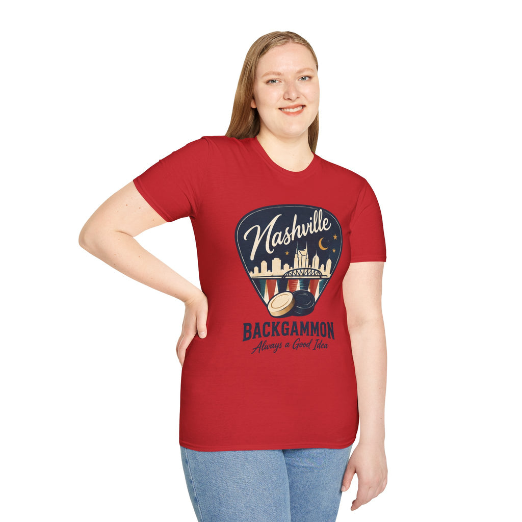 Nashville and Backgammon 2 T-Shirt — "Always a Good Idea" Vintage City Game Tee