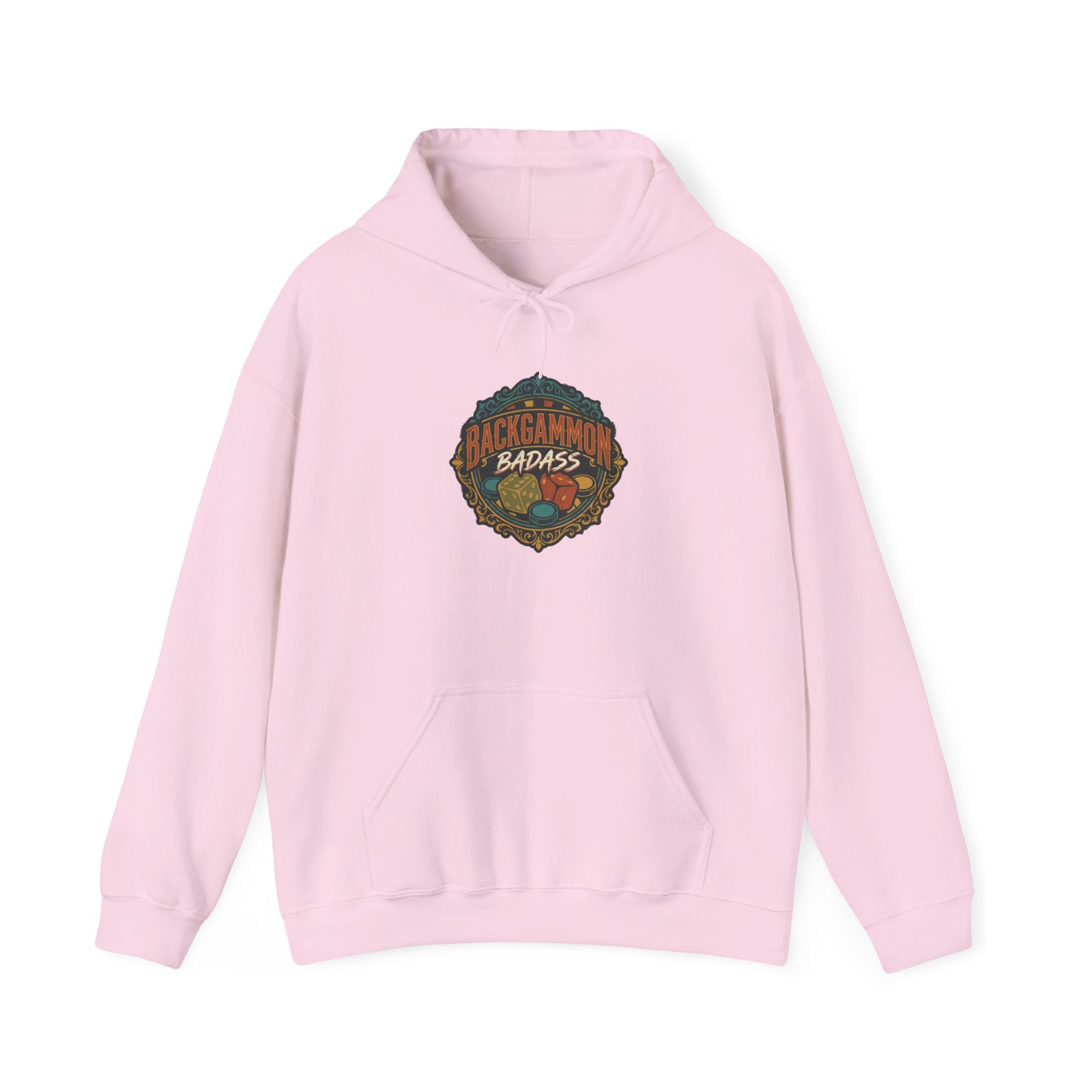 Backgammon Badass Unisex Heavy Blend™ Hooded Sweatshirt