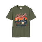 Nashville Backgammon T‑Shirt — Vintage Skyline Game Night Tee
