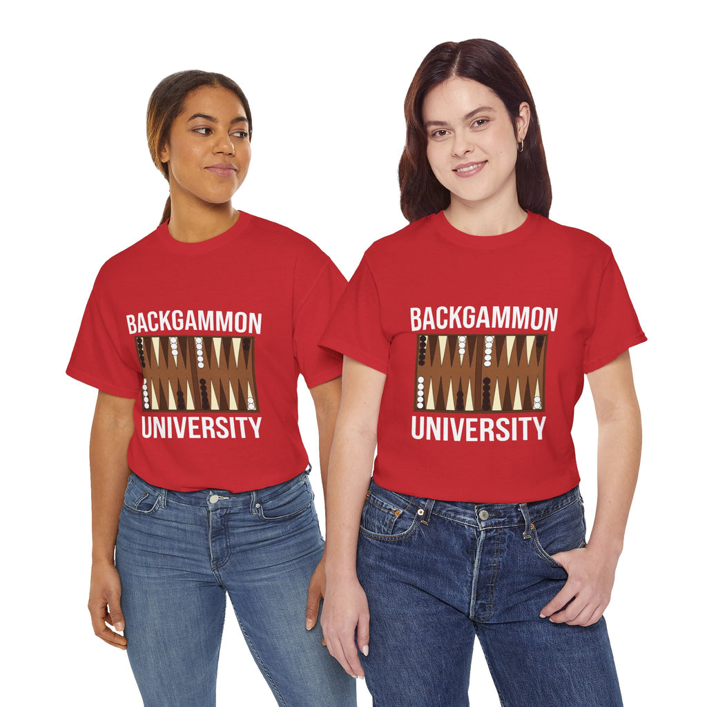 Backgammon University T-Shirt | Retro Game Pattern Tee