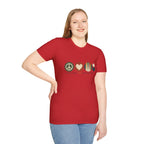 Peace Love and Backgammon 2 T-Shirt