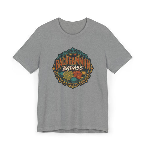 Backgammon Badass Unisex Jersey T-Shirt