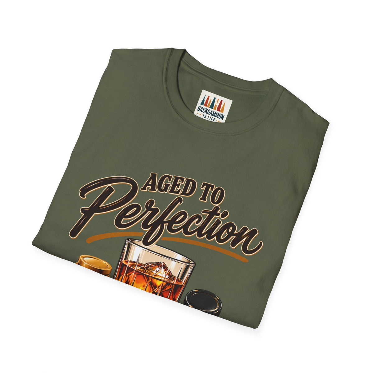Aged to Perfection – Bourbon & Backgammon T-Shirt