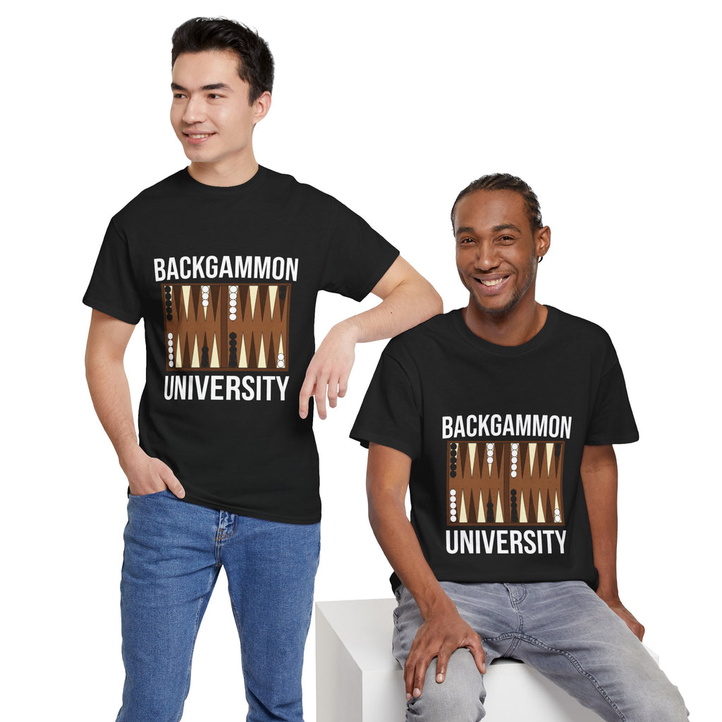 Backgammon University T-Shirt | Retro Game Pattern Tee