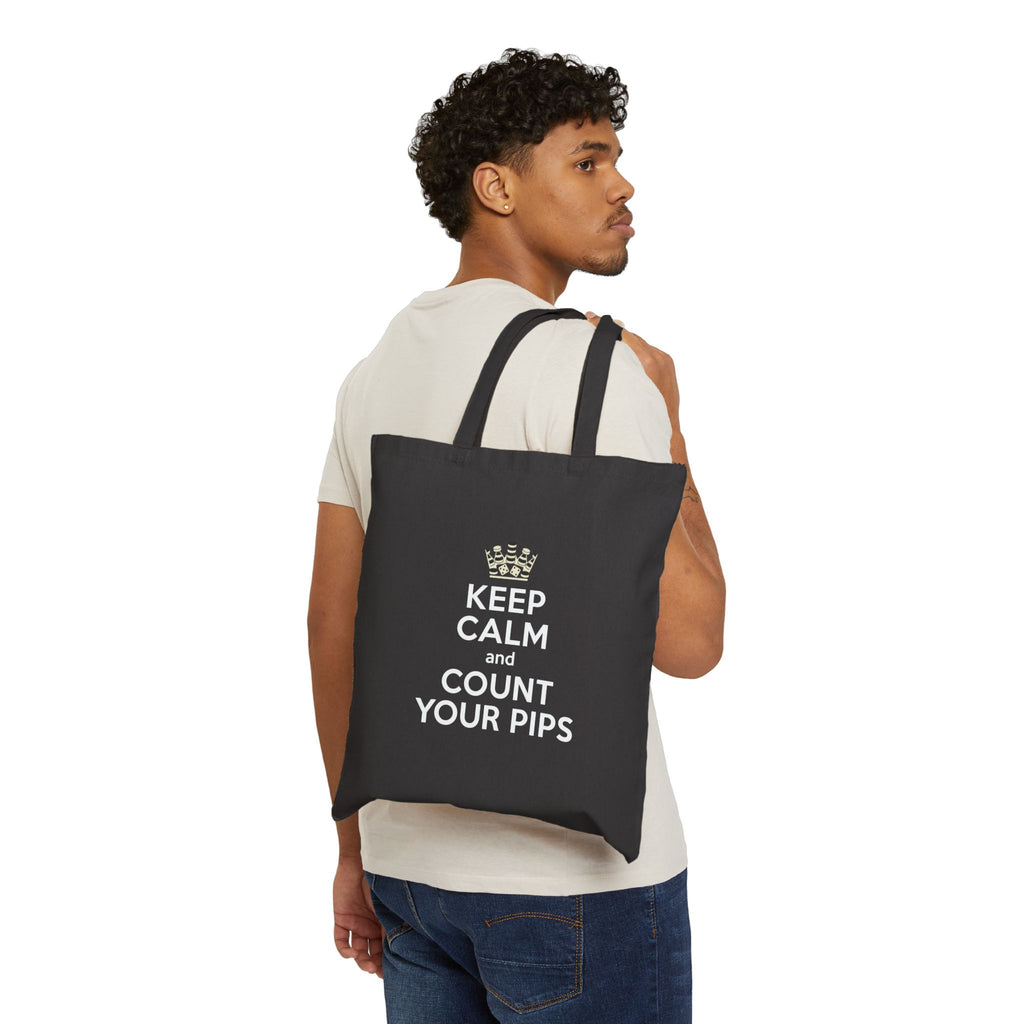 Keep Calm and Count Your Pips Canvas Tote Bag