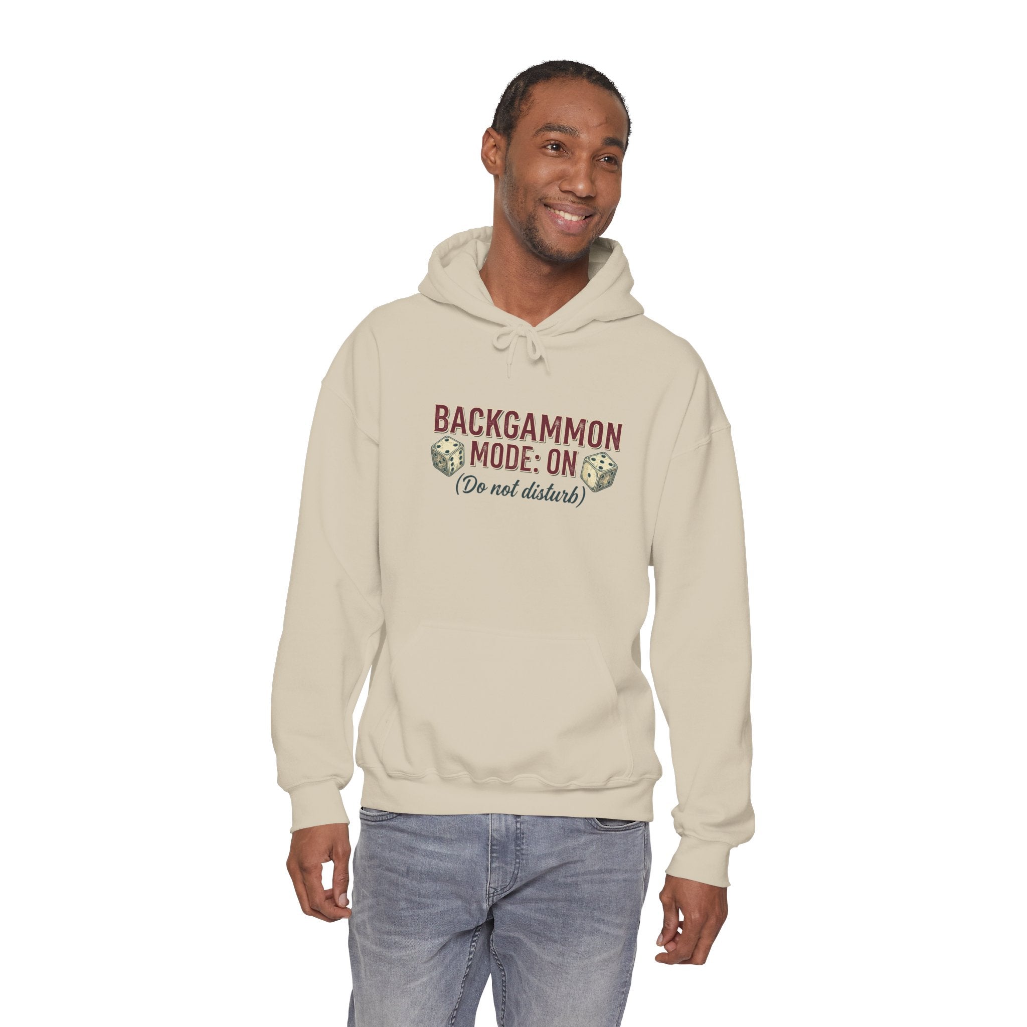 Backgammon Mode: On. Do Not Disturb Unisex Heavy Blend™ Hooded Sweatshirt
